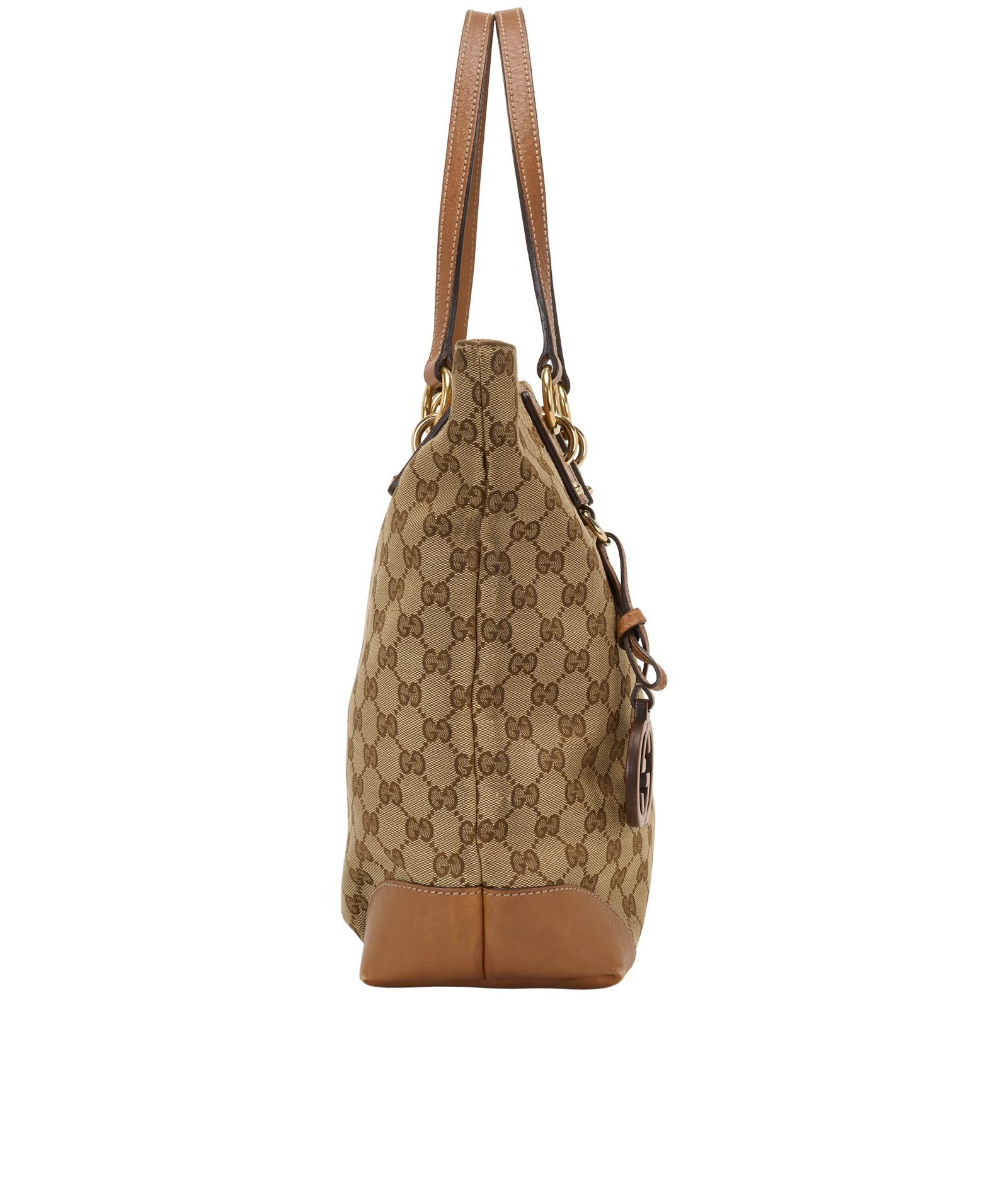Vintage GG Tote, &pound;350, Handbags, Beige/Tan, Canvas, Side view